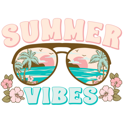 Cool Summer Vibes Design DTF-Ready to Press V4 | DTF Dallas - DTF Dallas 
