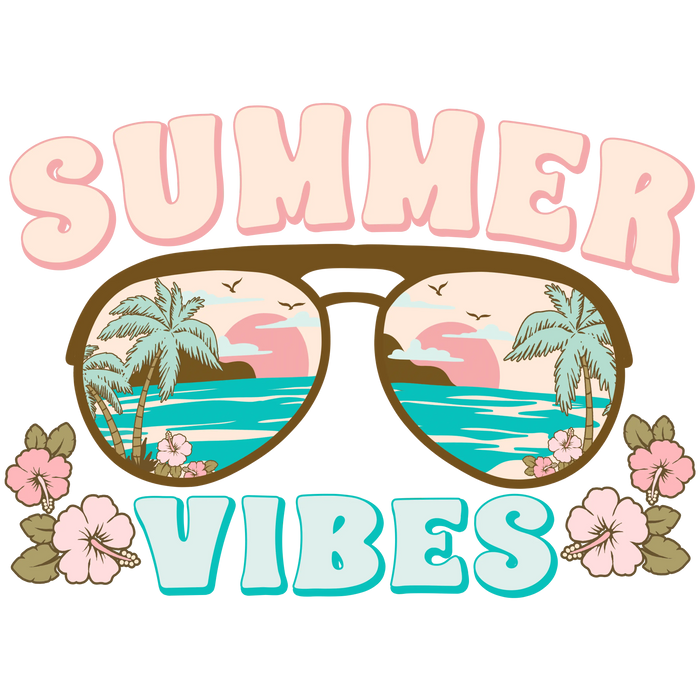 Cool Summer Vibes Design  Warm Breeze Collection pressed on a garment