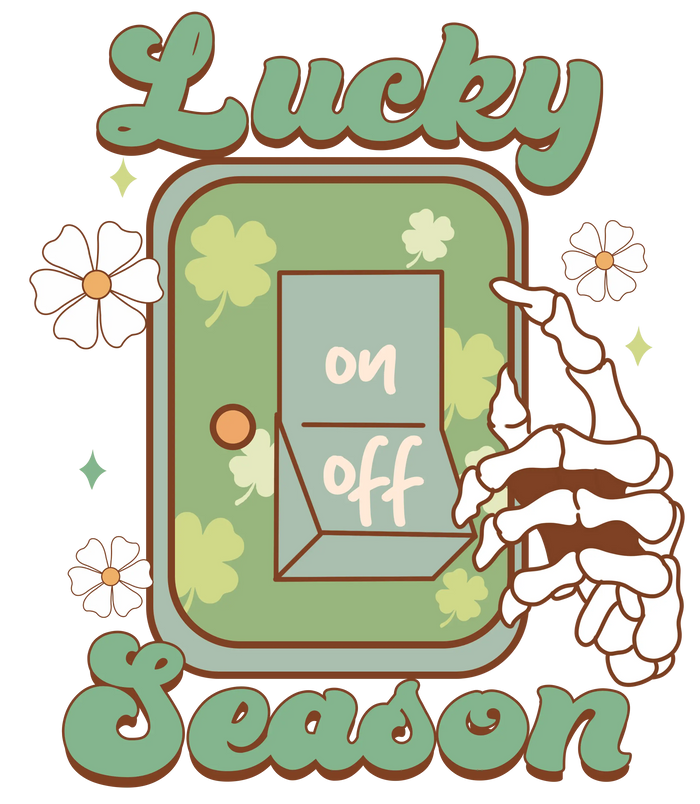 Lucky Season Design pressed on a garment