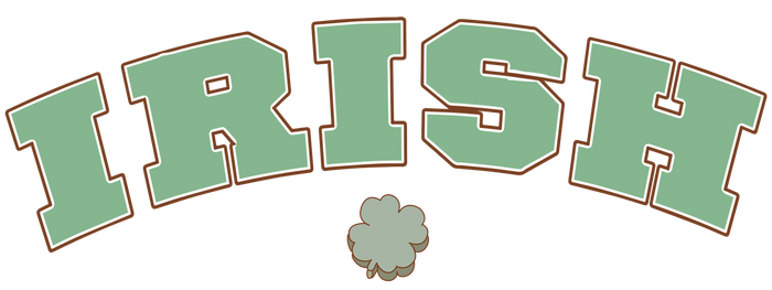Irish Holiday Design  (V1) pressed on a garment