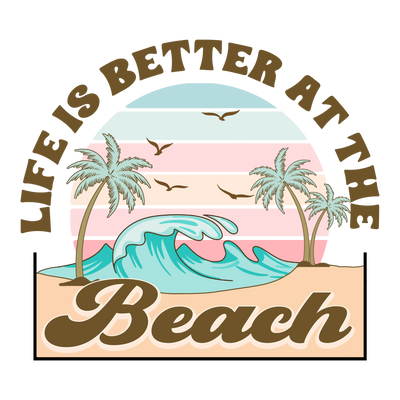 Beach Party Design DTF-Ready to Press | DTF Dallas - DTF Dallas 