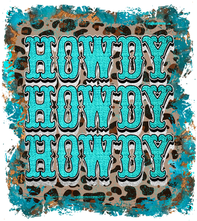 Howdy Leopard Design - DTF Ready To Press - DTF Dallas 