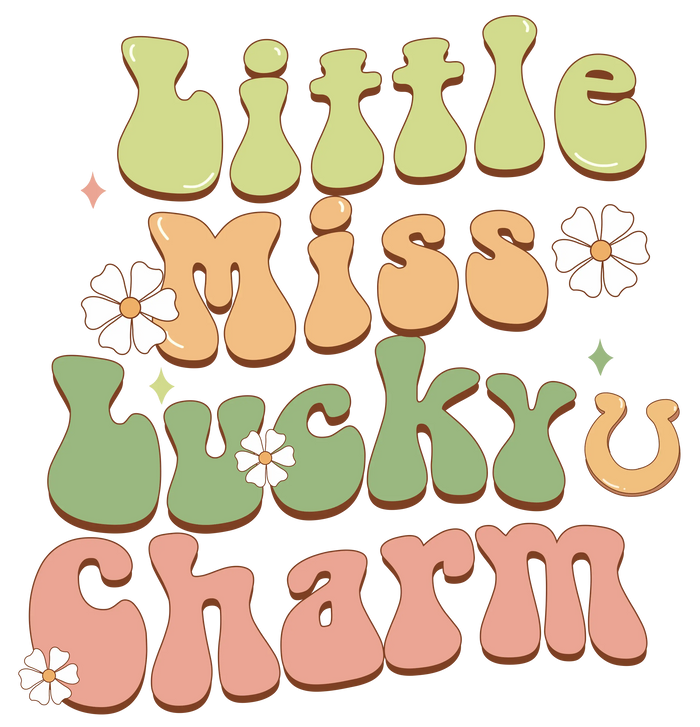 Little Miss Lucky Charm Design pressed on a garment