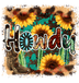 Howdy Sunflower Design - DTF Ready To Press