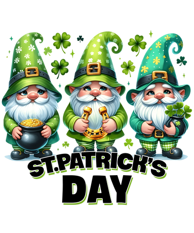 St. Patrick's Day Cute Gnome Design | DTF Dallas - DTF Dallas 