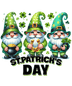 ST. Patrick's Day Cute Gnome Design - DTF Ready To Press