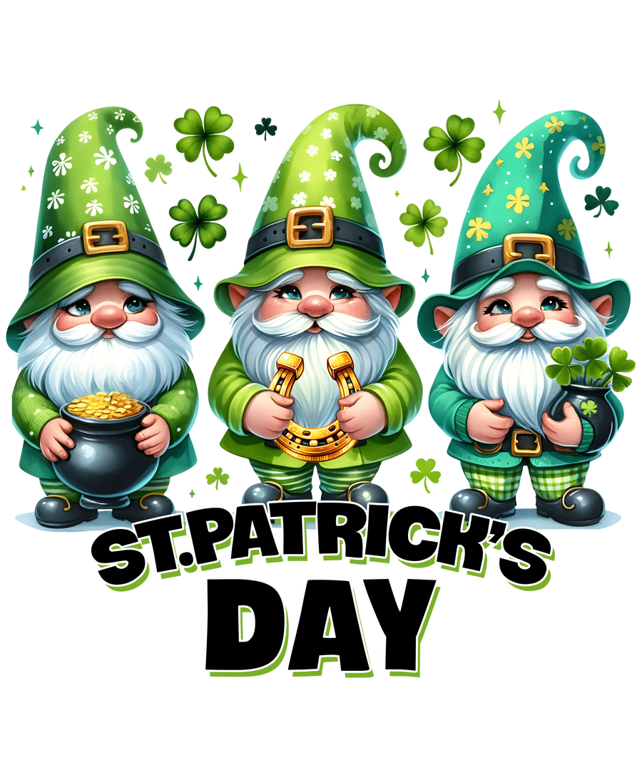 St. Patrick's Day Cute Gnome Design | DTF Dallas