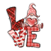 Love Gnome Valentine's Day Heart Design - DTF Ready To Press