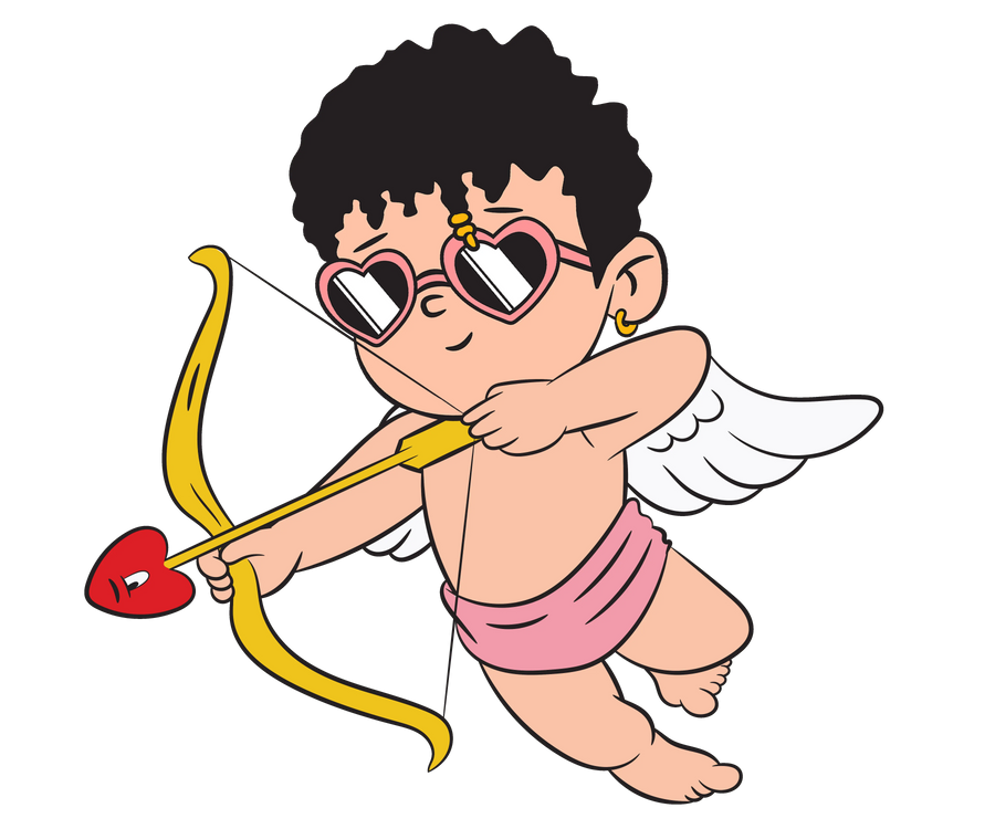 Bad Bunny Cupid Valentine's Day Design | DTF Dallas