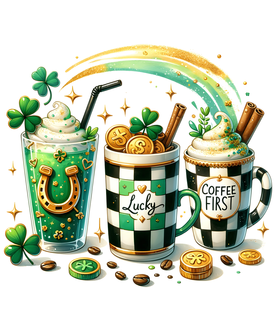 Saint Patrick's Day Coffee Lover Design | DTF Dallas