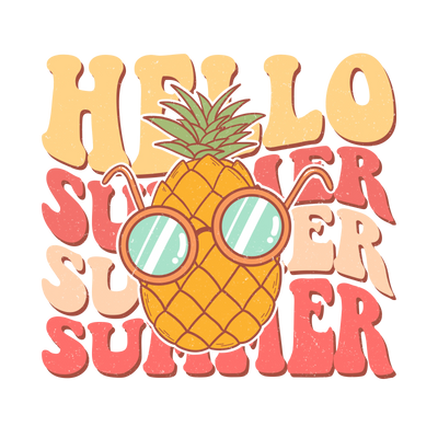 Hello Summer Design DTF-Ready to Press (V1) | DTF Dallas - DTF Dallas 
