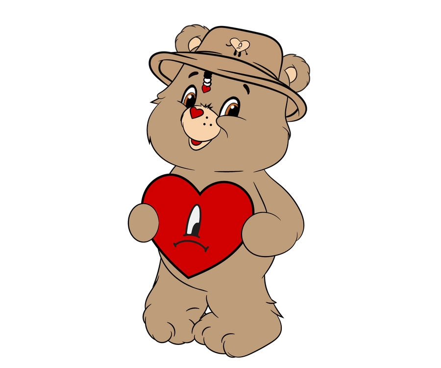 Care Bears and Bad Bunny Valentine's Day Design | DTF Dallas