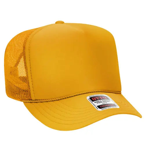 OTTO CAP 39-165 5-Panel High-Crown Foam Trucker Hat - DTF Dallas 
