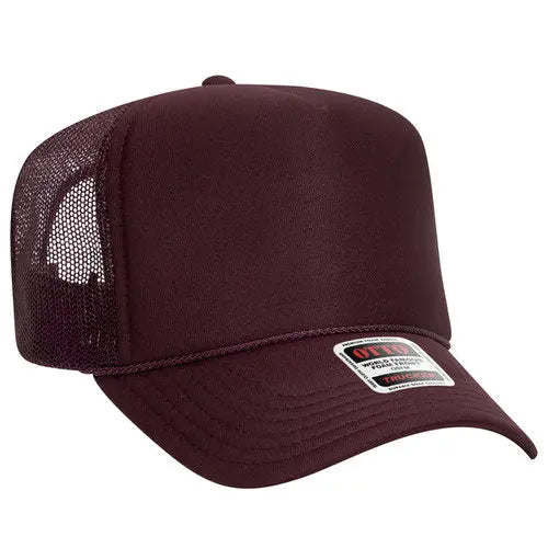 OTTO CAP 39-165 5-Panel High-Crown Foam Trucker Hat - DTF Dallas 