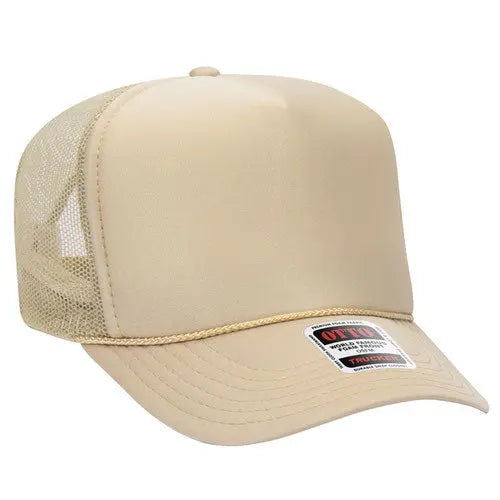 OTTO CAP 39-165 5-Panel High-Crown Foam Trucker Hat - DTF Dallas 