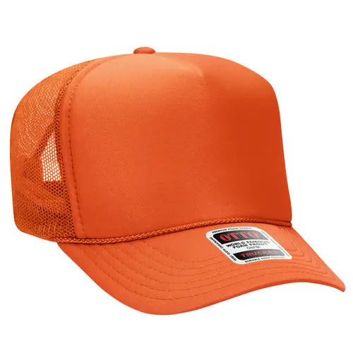 OTTO CAP 39-165 5-Panel High-Crown Foam Trucker Hat - DTF Dallas 