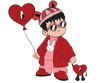 Bad Bunny Heart Balloon Valentine's Day Design - DTF Ready To Press