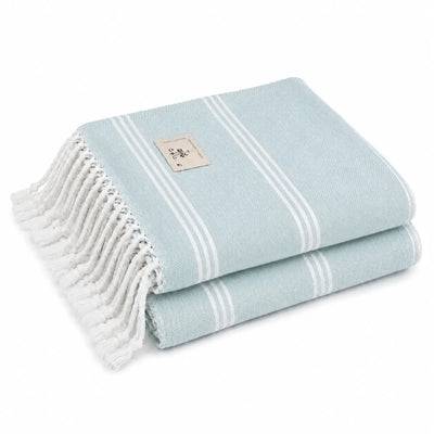 Cotton Blank Beach Towel - Classical Series Prewashed Peshtemal Towel 37" x 71" - DTF Dallas 