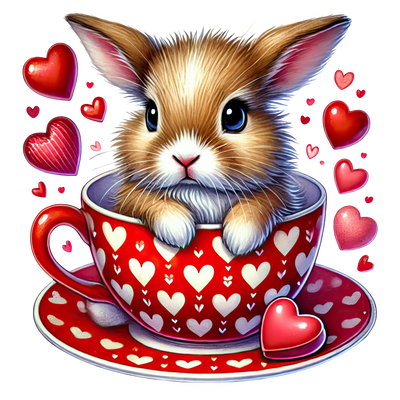 Bunny Lover Valentine's Day Design | DTF Dallas - DTF Dallas 