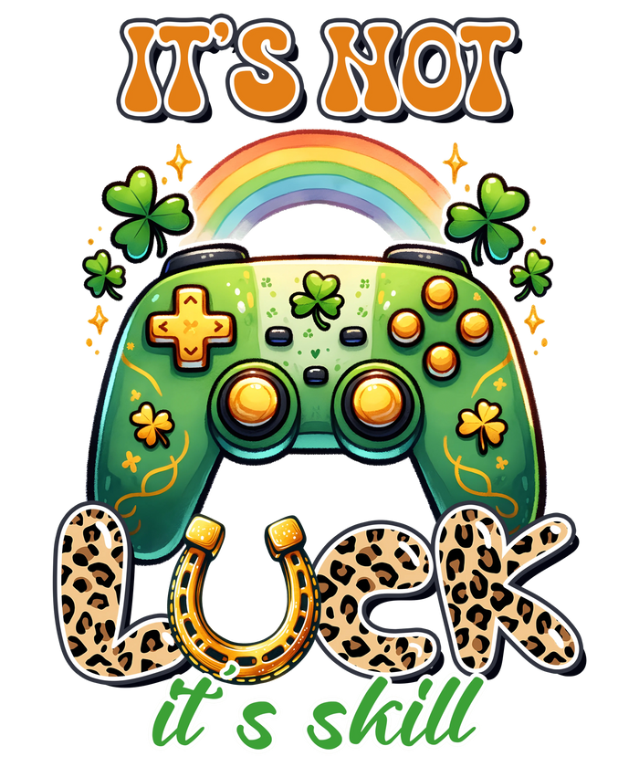 Patricks Day Cool Gamer Design pressed on a garment