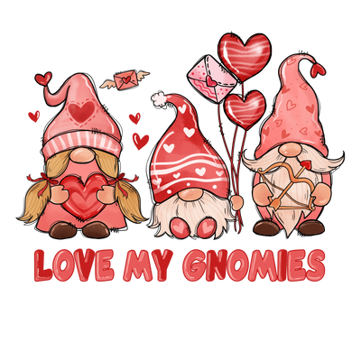 Love My Gnomies Valentine's Day Design | DTF Dallas - DTF Dallas 