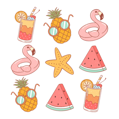 Cute Summer Life Design - DTF Ready To Press - DTF Dallas 