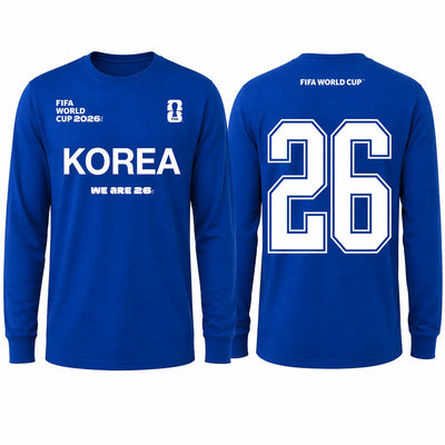 FIFA World Cup 2026 Korea Long Sleeve Shirt – Official "We Are 26" Tee - DTF Dallas 