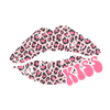 Kiss Valentine's Day Leopard Design - DTF Ready To Press