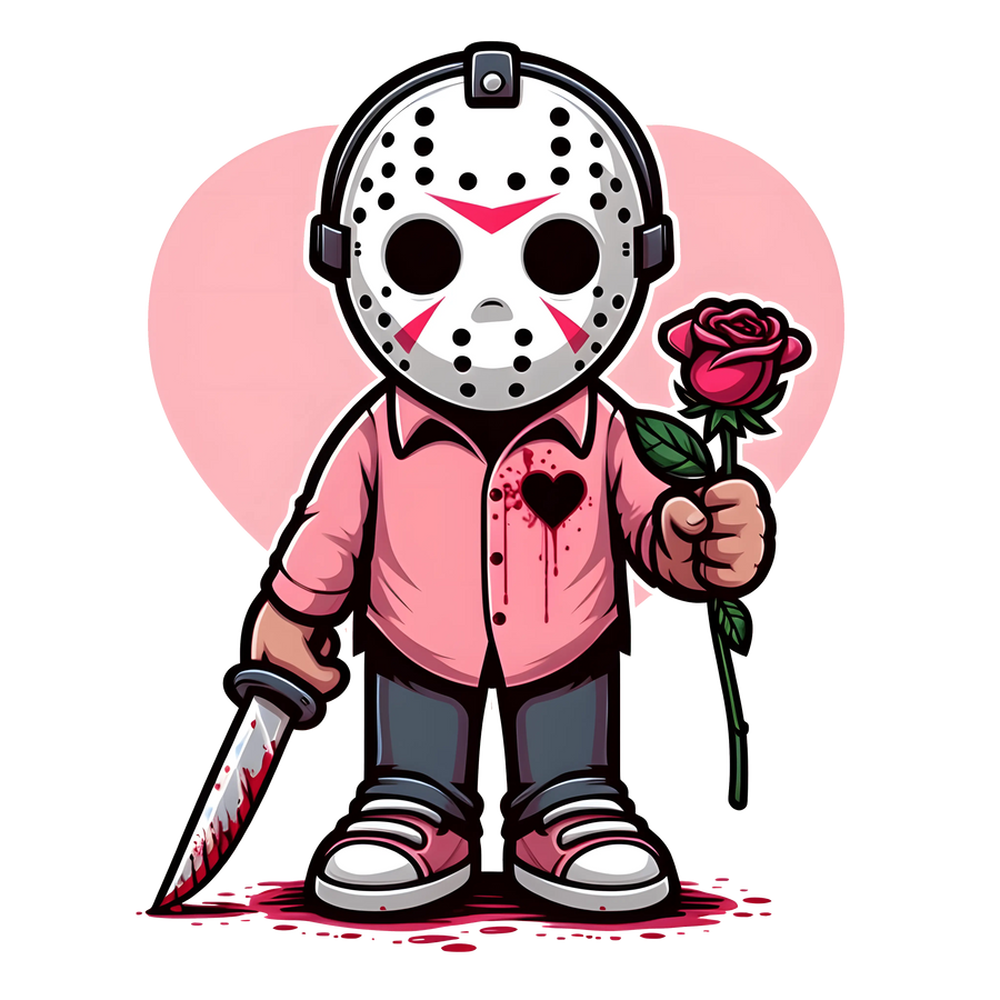Jason Voorhees Valentine Love Design | DTF Dallas