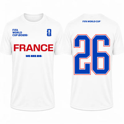 FIFA World Cup 2026 France Shirt - Official "We Are 26" T-shirt - DTF Dallas 
