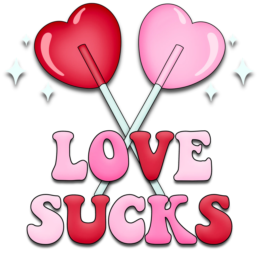Love Sucks Valentine's Day Party Design | DTF Dallas