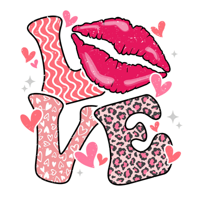 Love Valentine's Day Leopard Design | DTF Dallas - DTF Dallas 