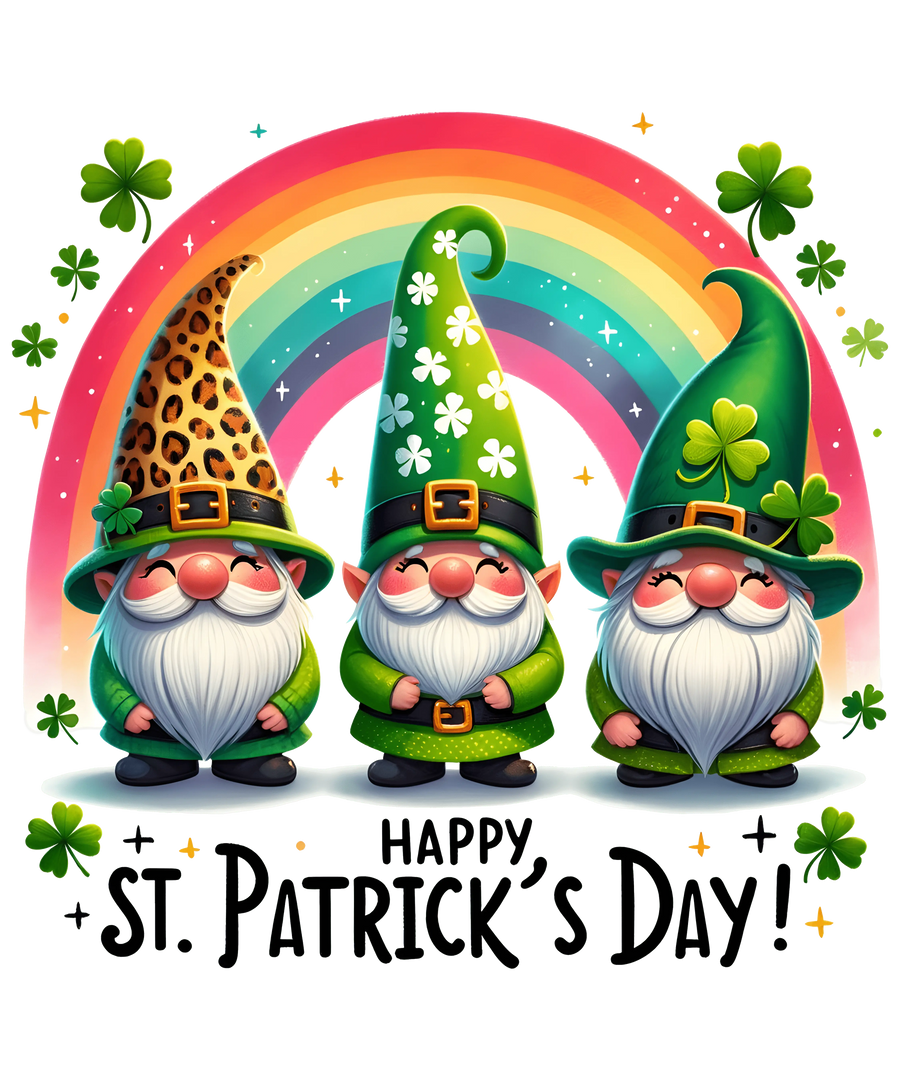 Happy St. Patrick's Day Irish Gnome Design | DTF Dallas