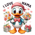 Disney Daisy Duck Mother's Day Design - DTF Ready To Press