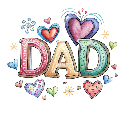 Dad Love Father's Day Design - DTF Ready To Press - DTF Dallas 