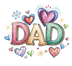 Dad Love Father's Day Design - DTF Ready To Press