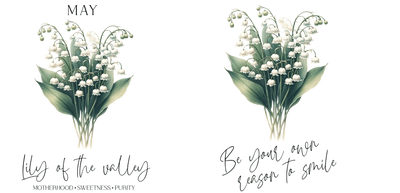 UV Libbey Cup Wrap Lily of the Valley Bday | DTF Dallas - DTF Dallas 