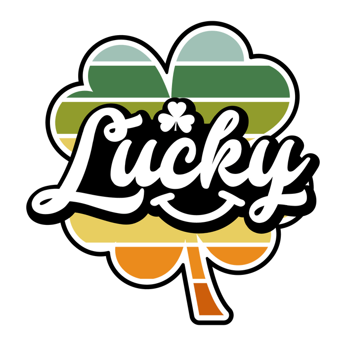 Lucky Clover St. Patrick’s Day DTF Press pressed on a garment
