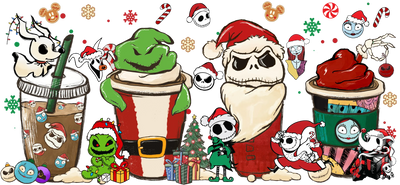 Nightmare Before Christmas Glass Wrap | DTF Dallas - DTF Dallas 