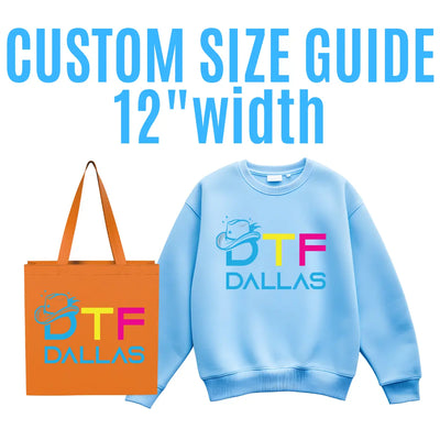 DTF Transfers by Size - DTF Dallas 