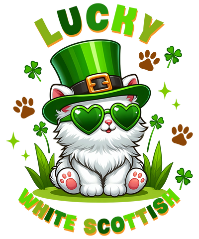 Cute Scottish Cat Saint Patrick's Day Design | DTF Dallas - DTF Dallas 