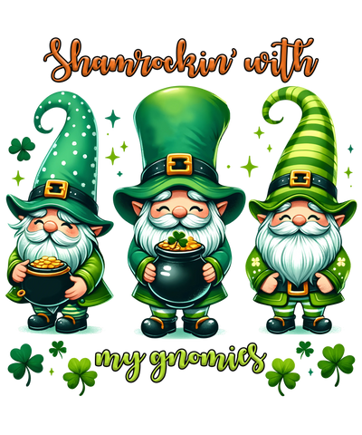 Happy Patrick's Day Cute Gnomies Design | DTF Dallas - DTF Dallas 