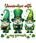 Happy Patrick's Day Cute Gnomies Design - DTF Ready To Press