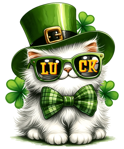 St. Patrick's Day Cool Lucky Cat Design | DTF Dallas - DTF Dallas 