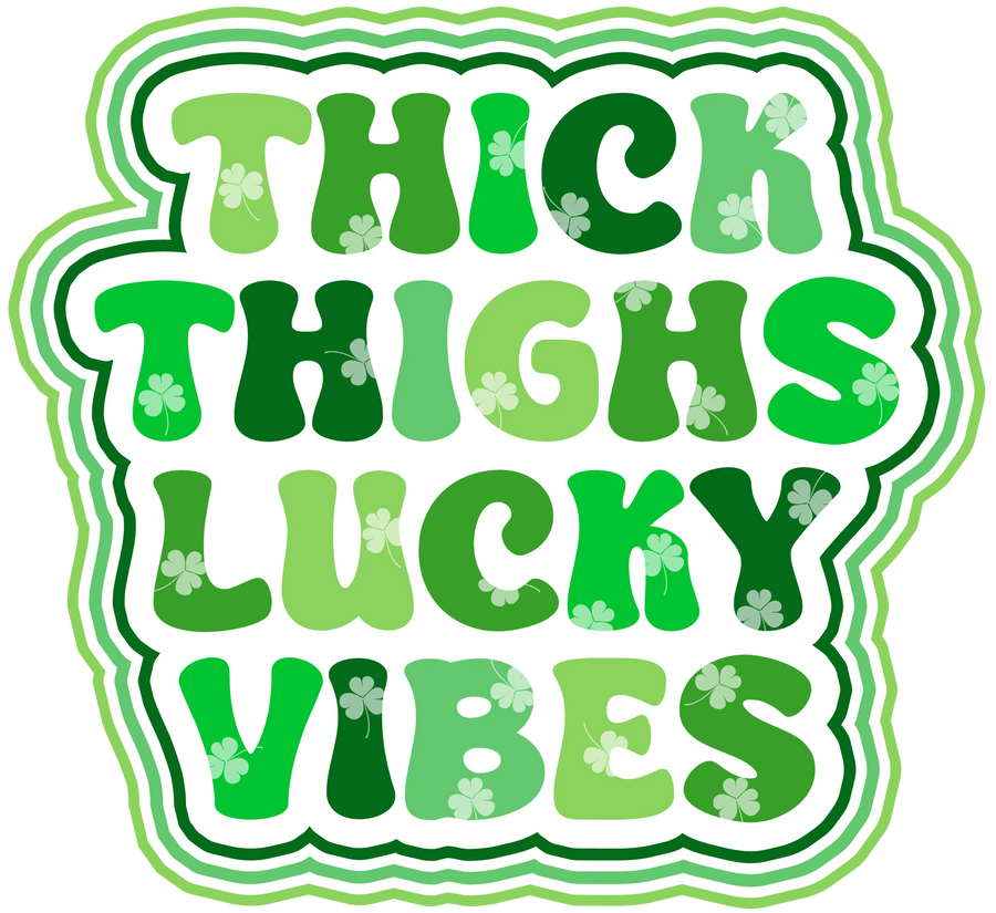 Lucky Vibes Happy St. Patrick's Day Design | DTF Dallas
