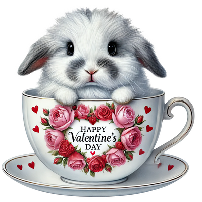 Valentine's Day Love Bunny Design | DTF Dallas - DTF Dallas 
