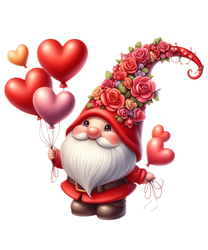 Gnome Valentine's Day Love Design pressed on a garment