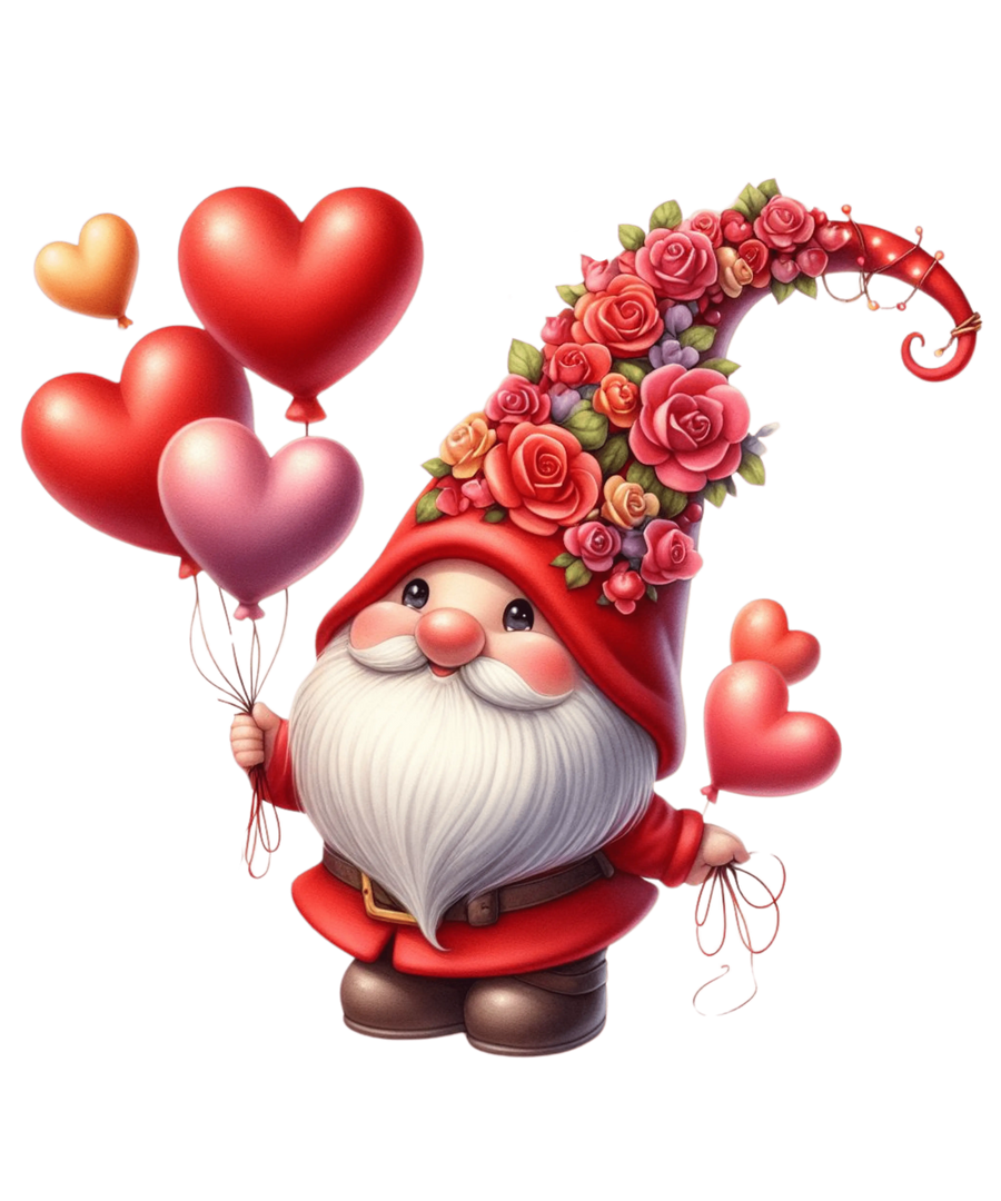 Gnome Valentine's Day Love Design | DTF Dallas
