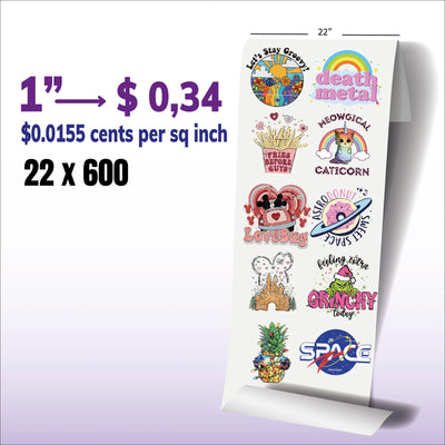 Heat Transfers Ready to Press - DTF Dallas 