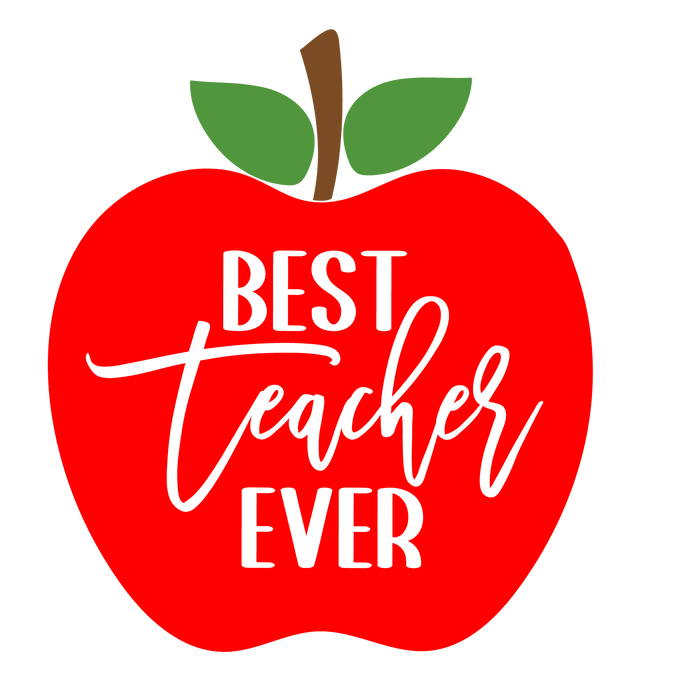 Best Teacher Ever Design  Bright Minds Collection pressed on a garment